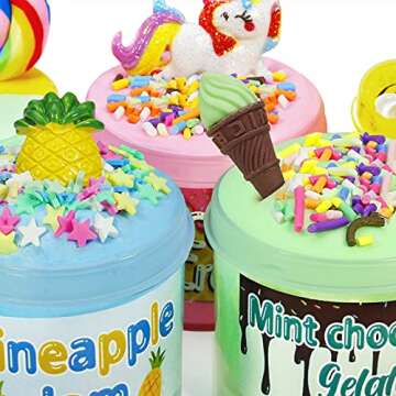 Advent Calendar 2024 - Christmas Countdown Calendars 24 Days of Surprises with DIY Fluffy Slime Kit Funny Gifts Toy for Toddler Kids Teens Girls 4 5 6 7 8 9 10 11 12 Year Old Pink