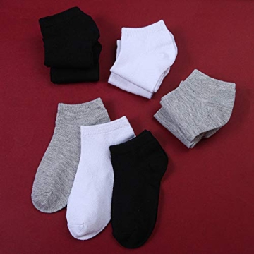 Cooraby 25 Pairs Kids' Low Cut Athletic Socks