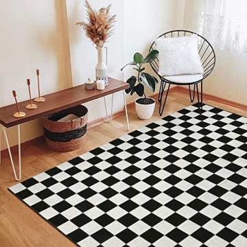 Stylish Seavish Checkered Rug for Any Space