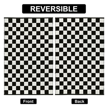 Stylish Seavish Checkered Rug for Any Space