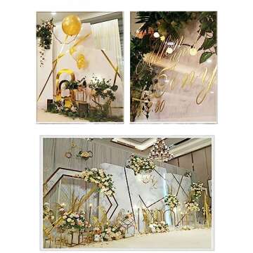 Easy 99 Metallic Tape Mirror Tape Duct Tape DIY Decorative Tapes, 2.4 Inches x 55 Yards (Gold)