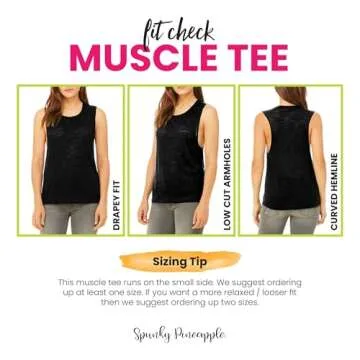 Comfortable Women's Workout Muscle Tee - Stylish Activewear