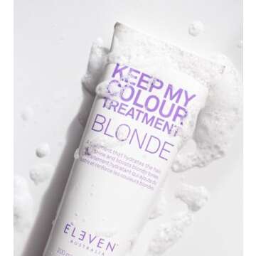 ELEVEN AUSTRALIA Keep My Colour Treatment Blonde - Blonde Hair Colour Enhancer, Moisturizing & Toning Treatment for Brighter, Fresher Blonde, Color Protecting Formula - 6.8 Fl Oz