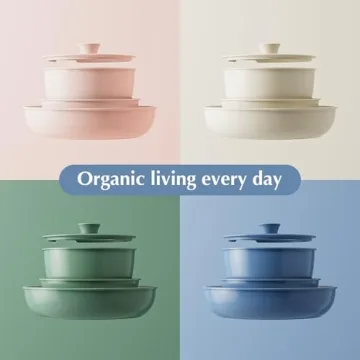 Redchef Ceramic Nonstick Pots and Pans Set - 5 Piece RV Cookware