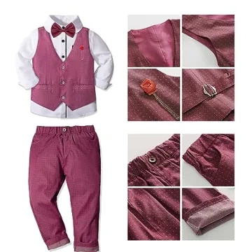 Nwada Boys Formal Suit Set - Toddler Red Dress Clothes