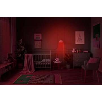 hooga Sleep Light Bulb, Blue Light Blocking Red Night Light. 625nm Red Bulb for Healthy Sleep. Baby Nursery Light. 1W LED, 7W Replacement 2-Pack