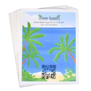 Oasis Supply 25 Piece O-Grade Wafer Paper Pack, 8" by 11"