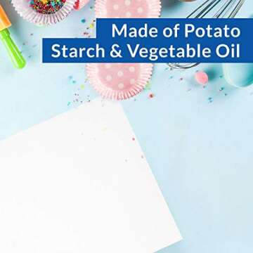 Oasis Supply 25 Piece O-Grade Wafer Paper Pack, 8" by 11"