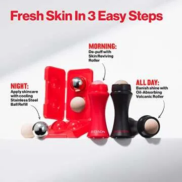 Revlon Facial Roller Refill Pack for Oil Control and Cooling