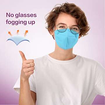 Miuphro KN95 5-Ply Disposable Masks for Adults 25 Pack
