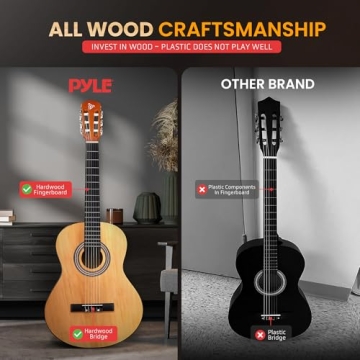 Pyle Beginner Acoustic Guitar Kit - Ideal for All Ages