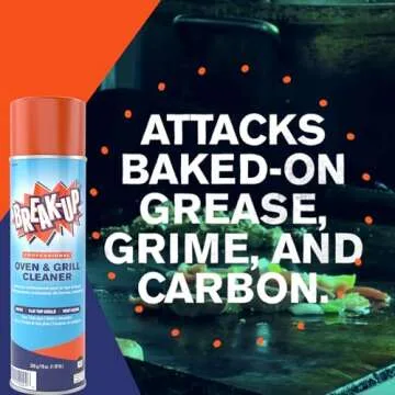 Diversey CBD991206 Break-Up Professional Oven & Grill Cleaner, Heavy Duty Spray Removes Baked on Grease, Aerosol, 19-Ounce (Pack of 6)