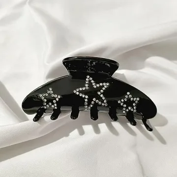 Stylish Glitter Star Hair Claw Clips for Women - Secure & Glamorous