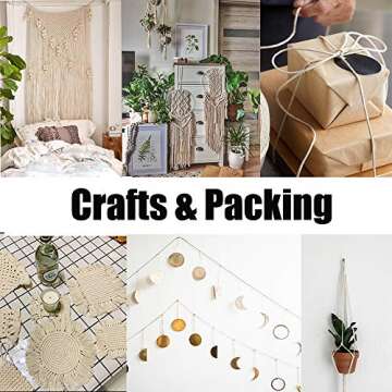 Premium Cotton Twine String for Crafts and Kitchen Activities