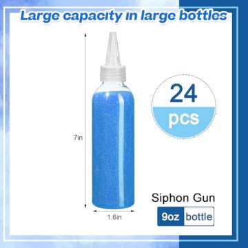 Libima Art Sand Kit - 6 Assorted Color Bottles for DIY Crafts