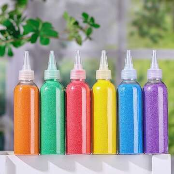 Libima Art Colored Sand Bottles for Creative Kids Crafts