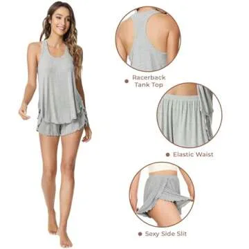 NACHILA Women's Bamboo Pajama Set - Soft & Stylish