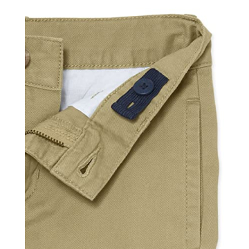 Boys Stretch Chino Pants - Flax Color, Size 6