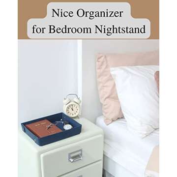 CASIRENA Faux Leather Valet Tray Organizer for Men