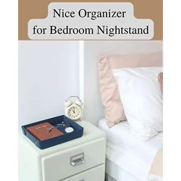 CASIRENA Faux Leather Valet Tray Organizer for Men