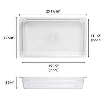 Durable Polycarbonate Food Pan for All Food Storage Needs