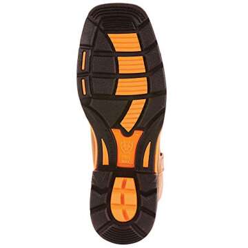 ARIAT mens Workhog Wide Square Toe Work Boot, Dark Earth, 12 US