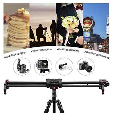 GVM Motorized Camera Slider, 48"/120CM Carbon Fiber Camera Slider with Time-Lapse Photography, Automatic Round Trip, Tracking Shooting and 120 Degree Panoramic Shooting, with Remote Controller