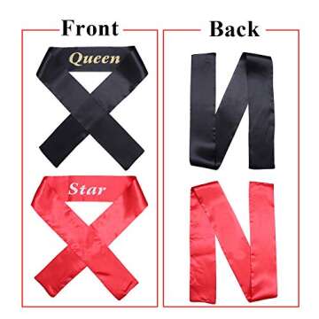 YMHPRIDE Edge Laying Scarf Wig Grip Headbands and Edge Brush Set for Lace Frontal Wigs Non Slip Hair Wrap Silk Stain Letter Headbands for Makeup,Facial,Sport,Yoga(2 Pieces)