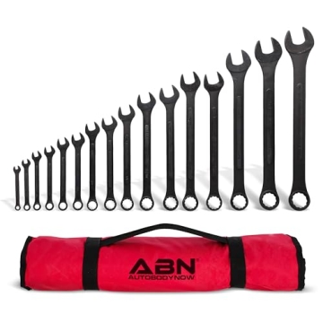 ABN Standard Wrenches Set - 16 Piece SAE Combination Wrench Set 1/4in to 1-1/4in SAE Wrench Set with...