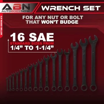 ABN 16 Piece Wrench Set for Auto Repairs and More