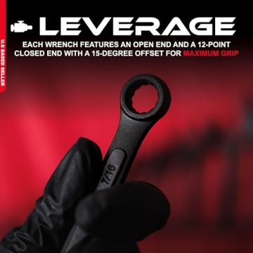 ABN 16 Piece Wrench Set for Auto Repairs and More