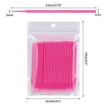 tifanso 400PCS Micro Cotton Swabs - Bendable Disposable Applicators for Multi-use