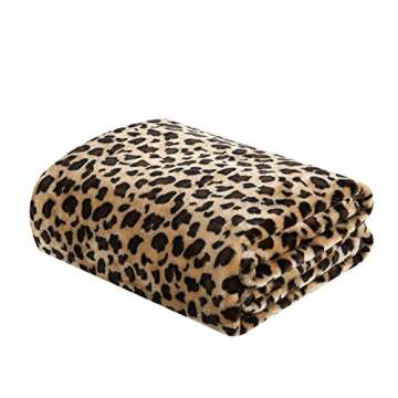 MERRYLIFE Leopard Throw Blanket Decorative Fleece Throw | Ultra-Plush Colorful Oversized | Couch Blanket Travel Lap | King Size(90" 102", Cheetah)