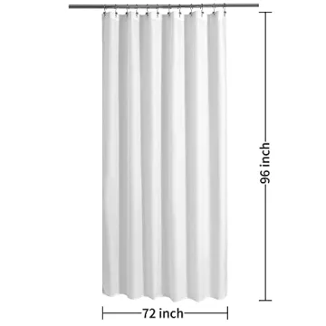 ALYVIA SPRING Extra Long Waterproof Shower Curtain Liner