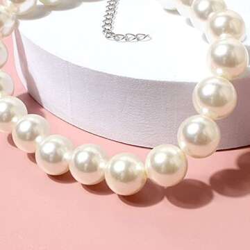 RayMinsino Adorable Pet Pearl Collar Adjustable Cat Dog Pet Necklace Jewelry Chihuahua York Girl Clothing Dress Accessories