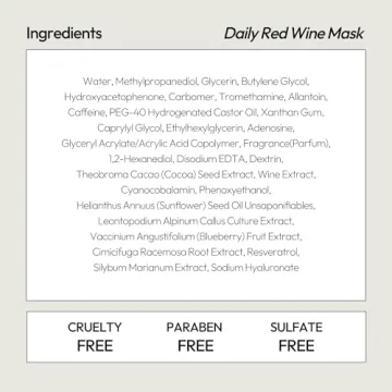 LAPCOS Red Wine Sheet Mask for Radiant Skin