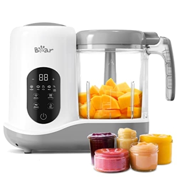BEAR 2024 Baby Food Maker: All-in-One Steamer, Blender & Puree Maker
