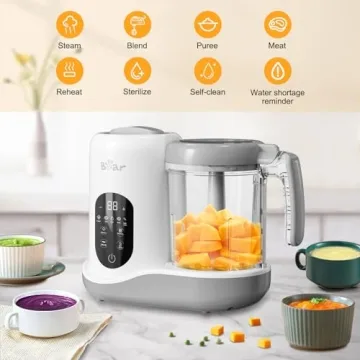 BEAR 2024 Baby Food Maker Steamer Blender Puree Processor