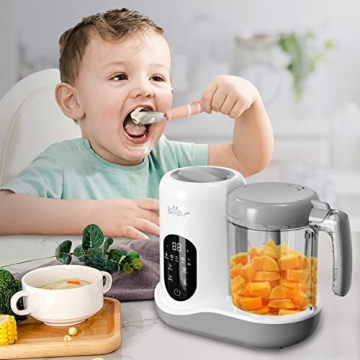 BEAR 2024 Baby Food Maker Steamer Blender Puree Processor