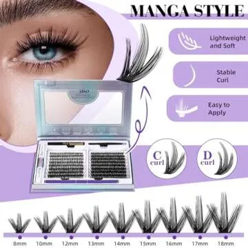 Lash Extension Kit 360 Pcs for Beautiful Home Lash Applications