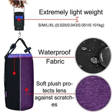 Durable CADeN Lens Pouch Set for Canon Nikon Sony