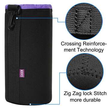 Durable CADeN Lens Pouch Set for Canon Nikon Sony