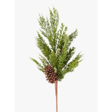 Twig Pine & Myrtle Branch with Pinecones