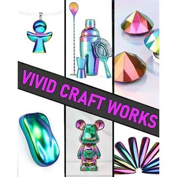 Nicpro 8 Colors Chameleon Mica Powder, Color Shift Mica Powder for Epoxy Resin & Tumbler, Resin Supplies Pigment Powder for Soap Making 0.17 oz/jar