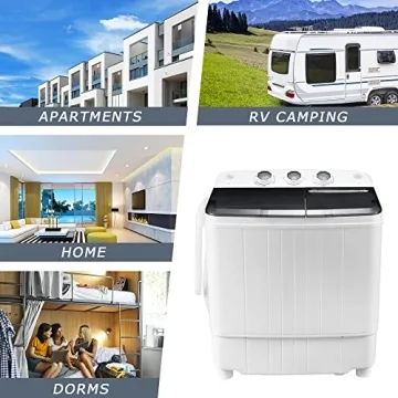 Mini Washing Machine 17.6Lbs Capacity for RVs & Apartments
