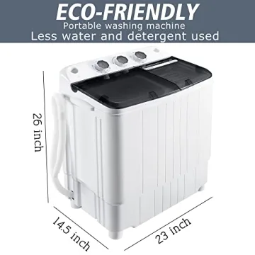 Mini Washing Machine 17.6Lbs Capacity for RVs & Apartments