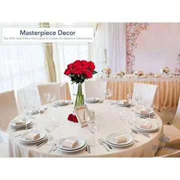 Royal Imports Flower Glass Vase Decorative Centerpiece For Home or Wedding - Cylinder Shape, 6" Tall, 3.5" Opening, Clear