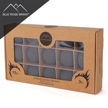 Blue Ridge Ceramic Fire Balls for Modern Fire Pits