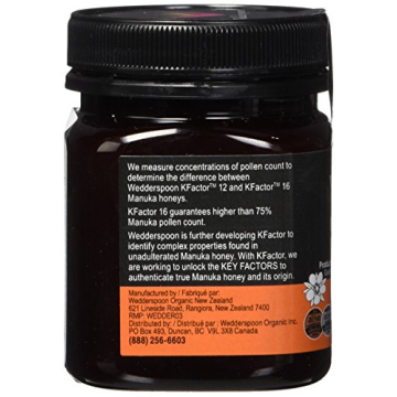 Wedderspoon Raw Manuka Honey Kfactor 16 - 100% Pure