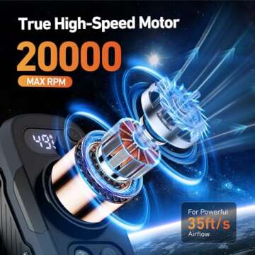 Portable Waist Fan 20000mAh 100 Speeds Clip-On Cooling Device